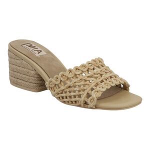 MIA Limited Edition Womens Idella Woven Block Heel Espadrille Sandal Size 7.5